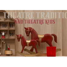 Craft Rocking Horse Home Decor Gift Christmas Ornaments.